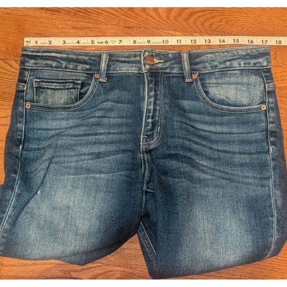 BKE Payton Mid Rise Ankle Skinny Jeans Universal Fit Blue Distressed Size 29 - Picture 8 of 8